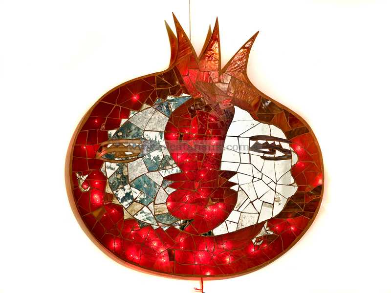 Glass Mosaic - Işk-i Nar Cam Mozaik - 66x62,5cm